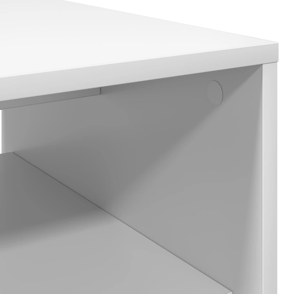 Sofabord Hvid 60 x 50 x 40 cm Konstrueret træ