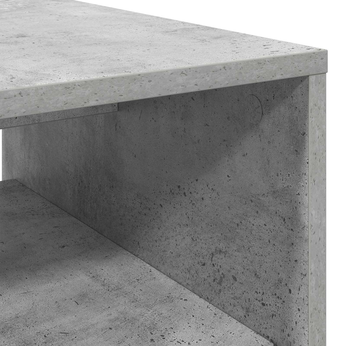 Sofabord Beton Grå 60 x 50 x 40 cm Konstrueret træ