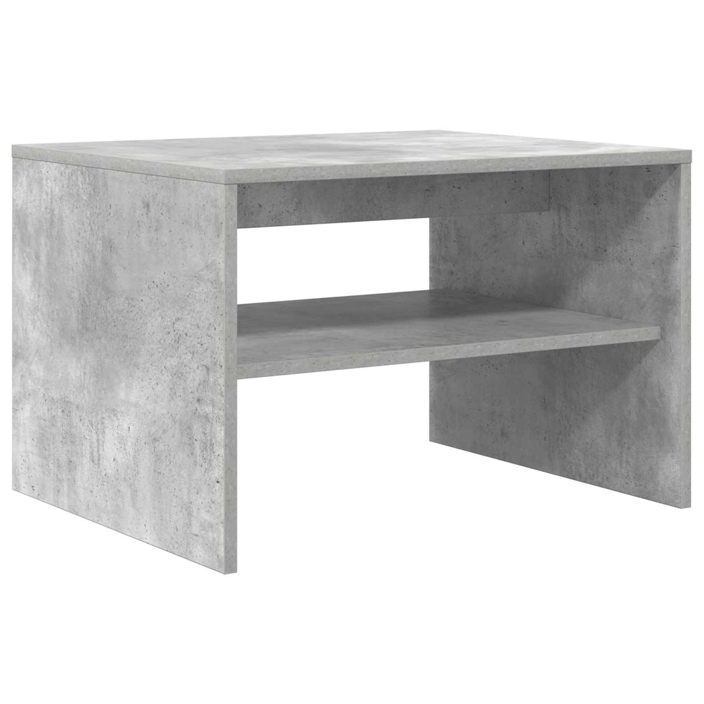 Sofabord Beton Grå 60 x 50 x 40 cm Konstrueret træ
