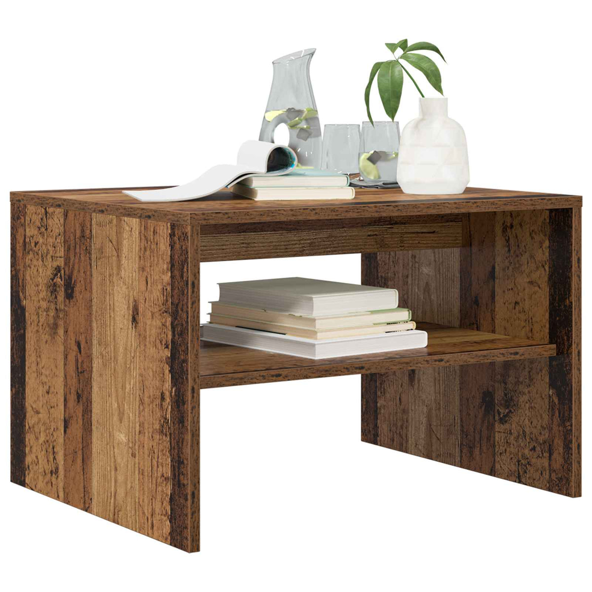 Sofabord Gammelt træ 60 x 50 x 40 cm Konstrueret træ