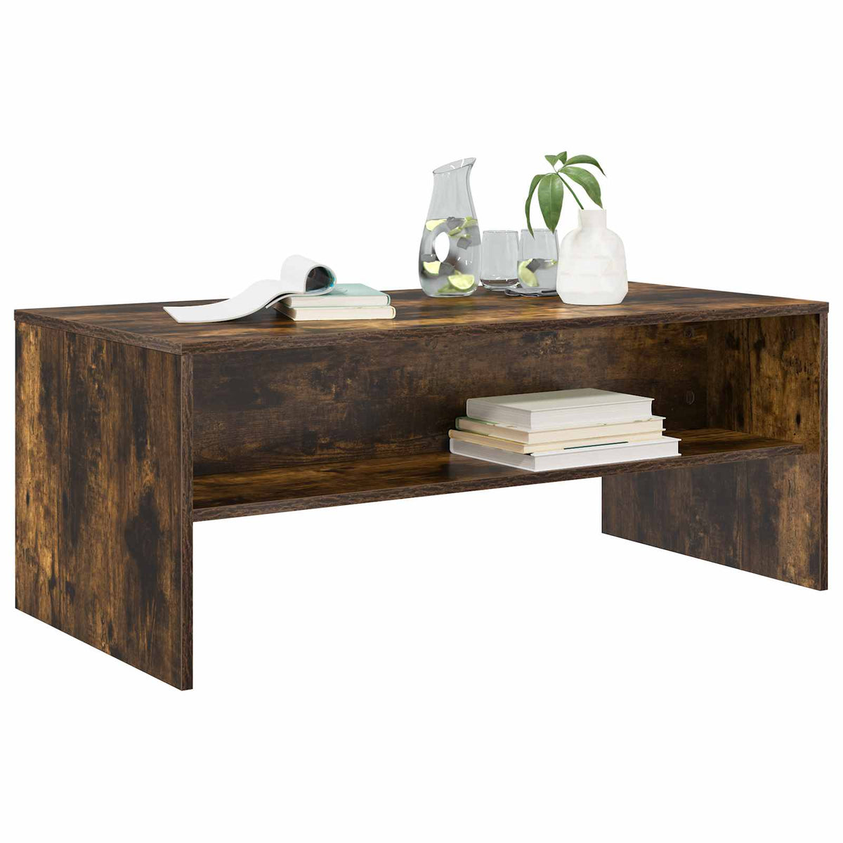 Sofabord Røget eg 100 x 50 x 40 cm Konstrueret træ