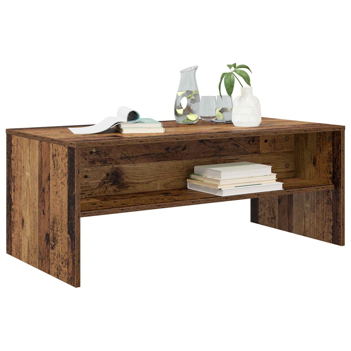 Sofabord Gammelt træ 100 x 50 x 40 cm Konstrueret træ