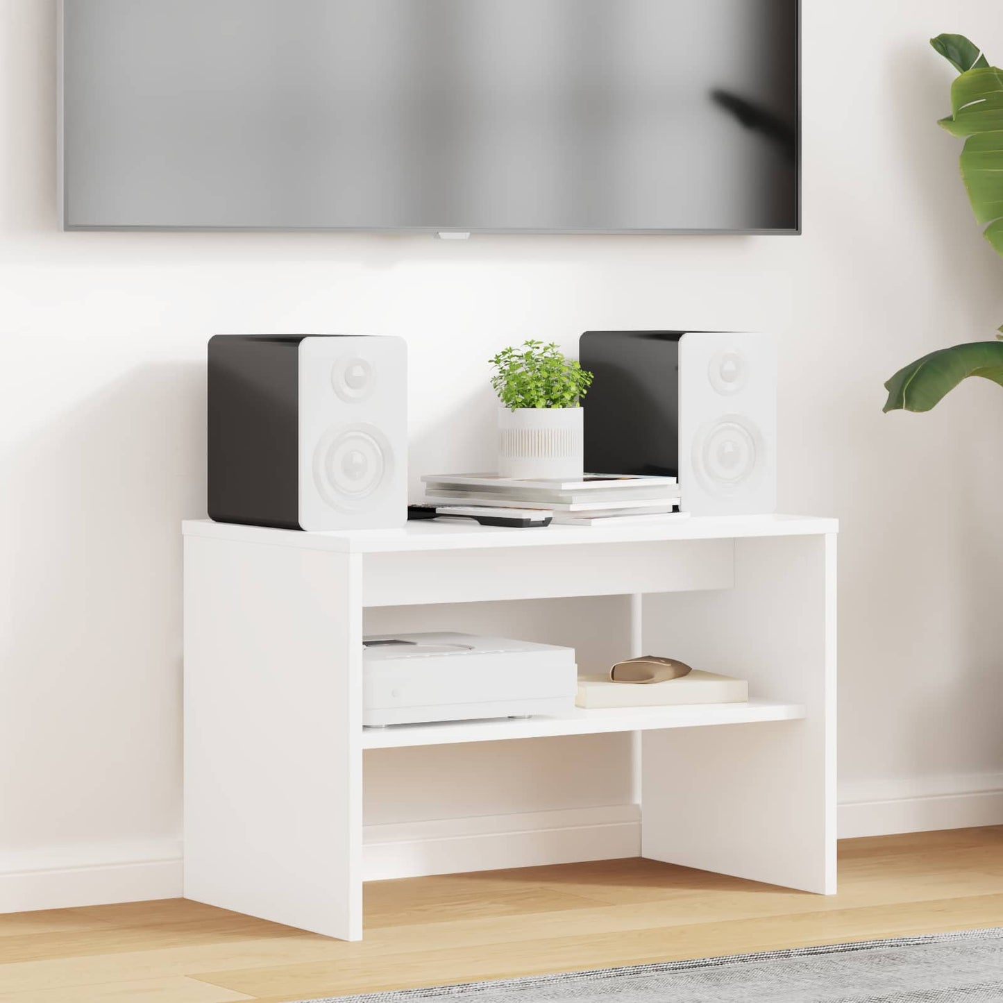 TV-skab 60 x 35 x 40 cm Hvid Konstrueret træ