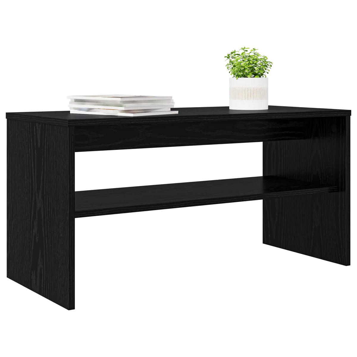 TV-skab 80 x 35 x 40 cm Sort eg Konstrueret træ