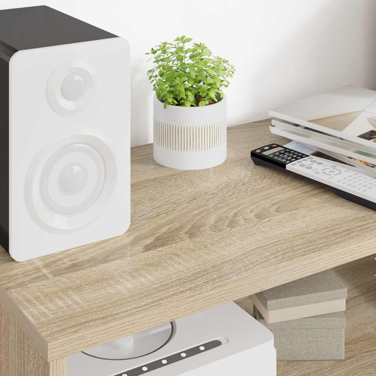 TV-skab 80 x 35 x 40 cm Sonoma eg Konstrueret træ