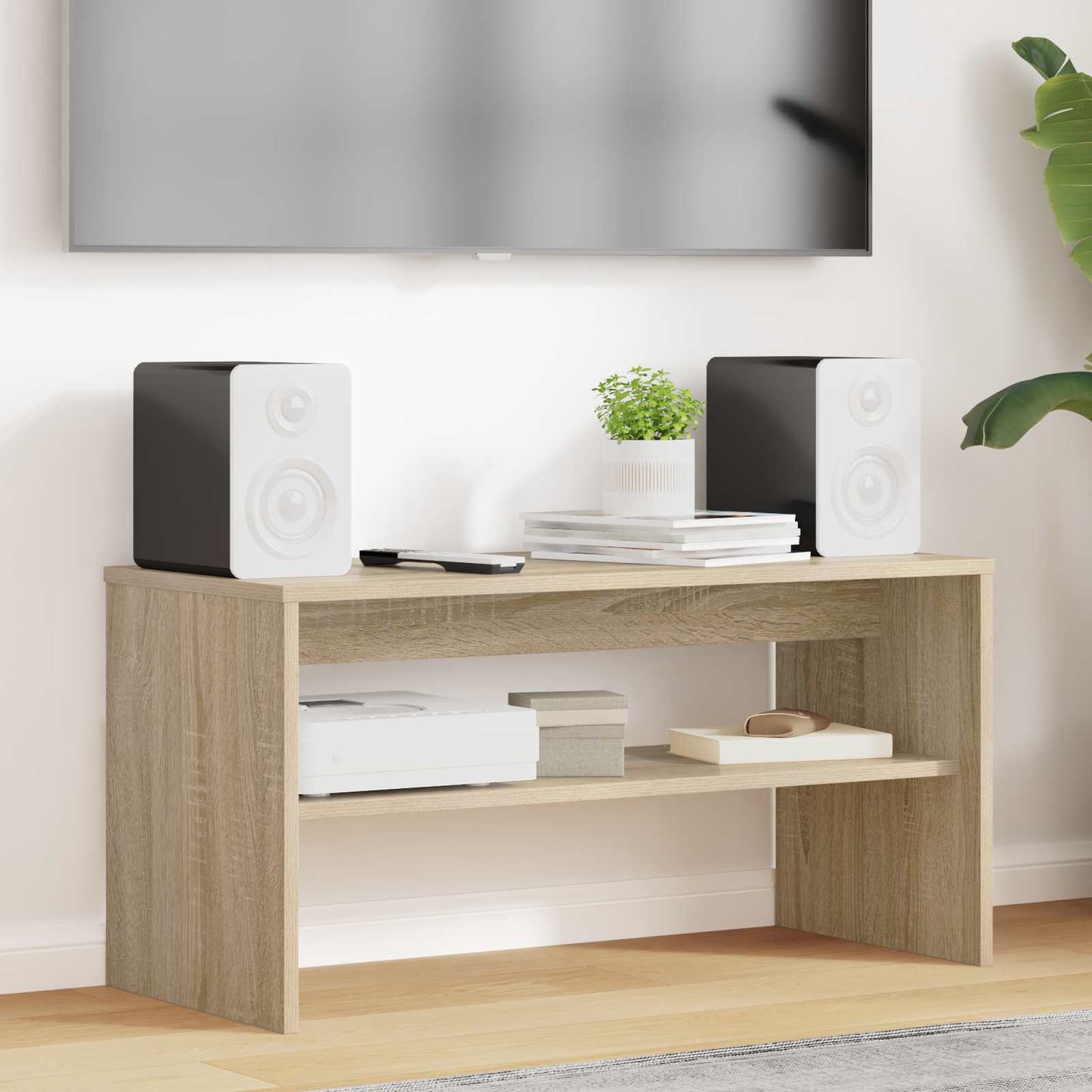 TV-skab 80 x 35 x 40 cm Sonoma eg Konstrueret træ