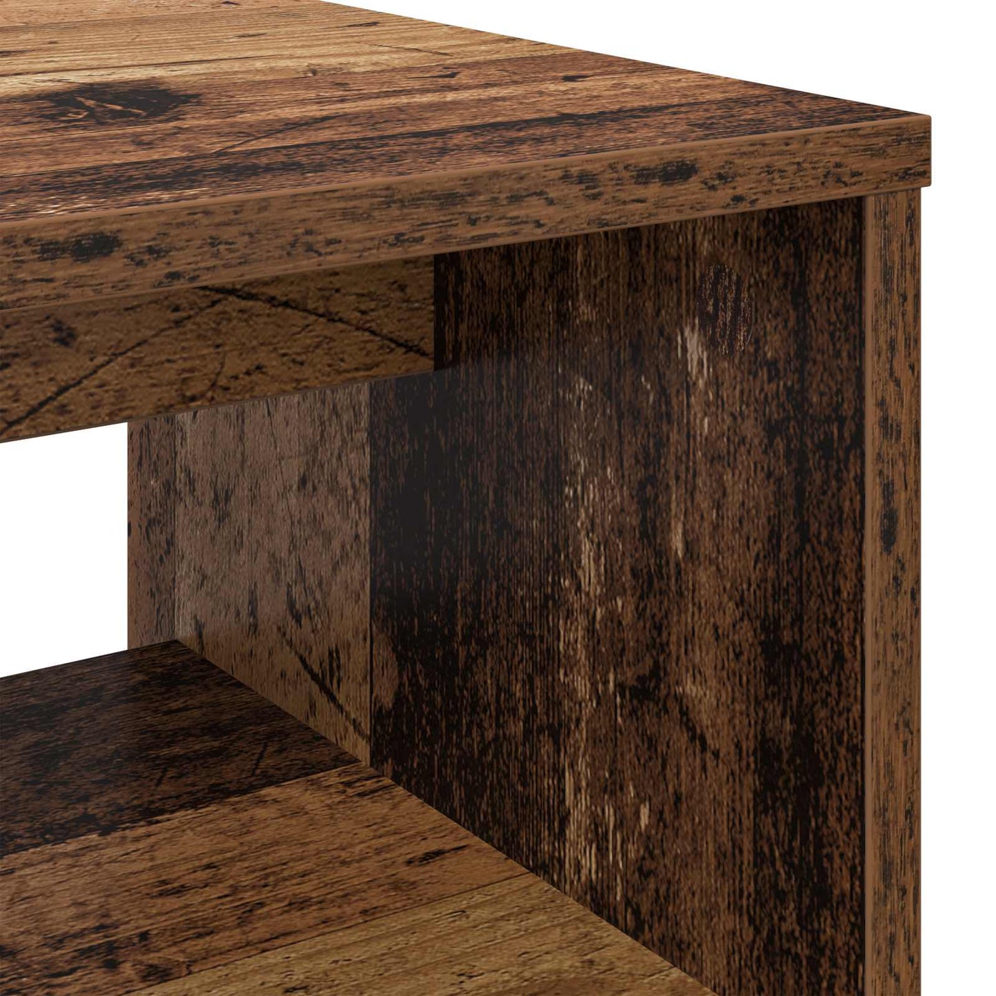 TV-skab 80 x 35 x 40 cm Gammelt træ Konstrueret træ