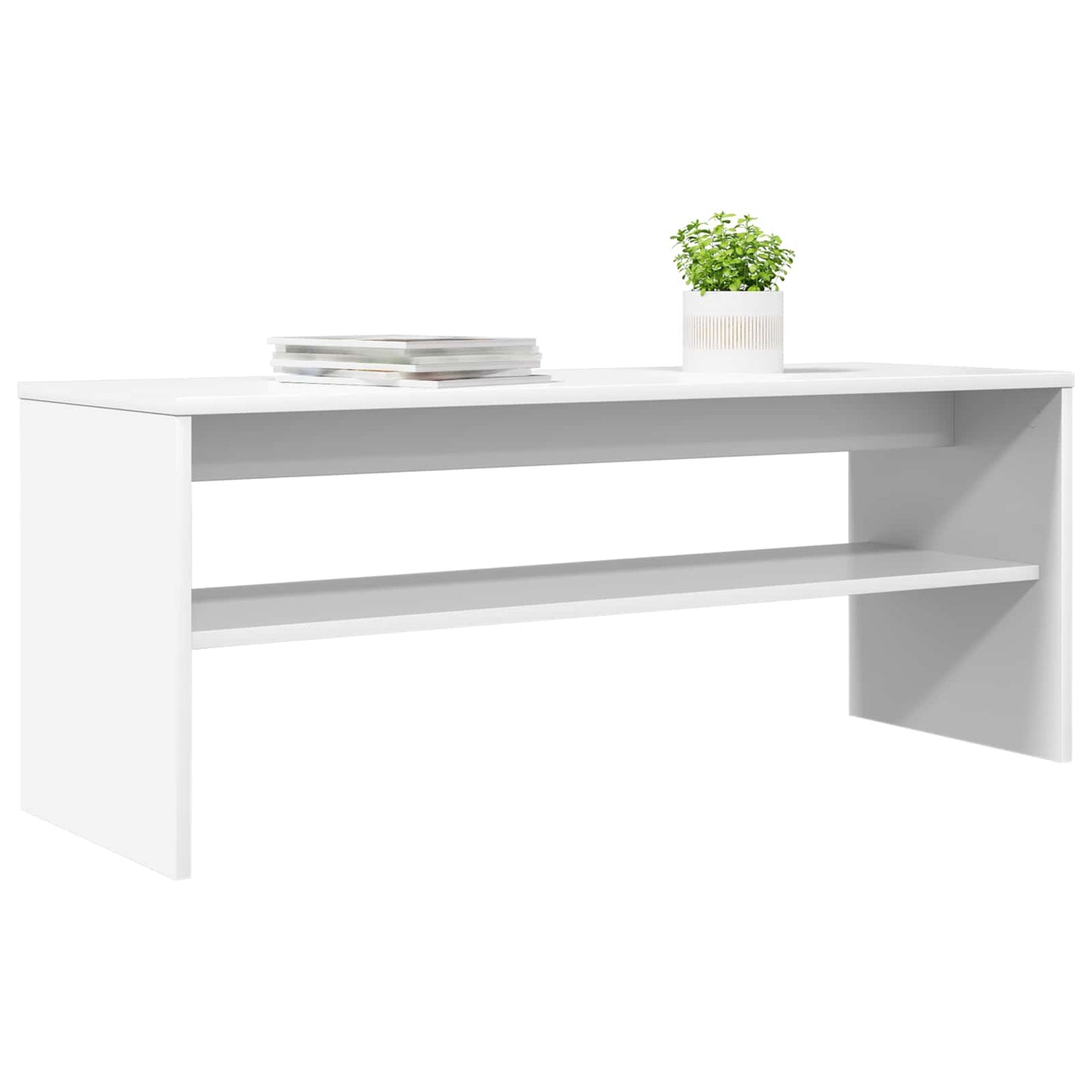 TV-skab 100 x 35 x 40 cm Hvid Konstrueret træ