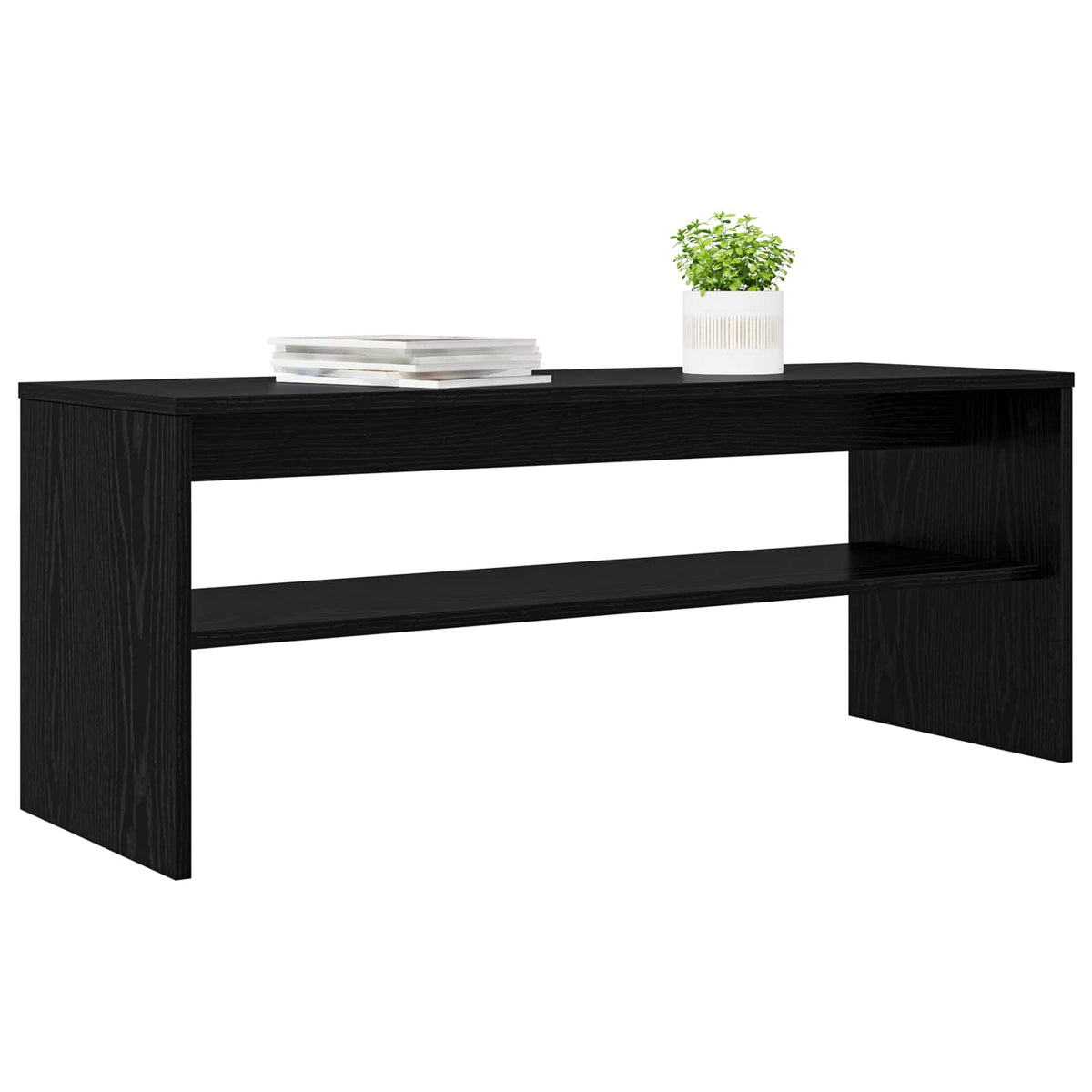 TV-skab 100 x 35 x 40 cm Sort eg Konstrueret træ
