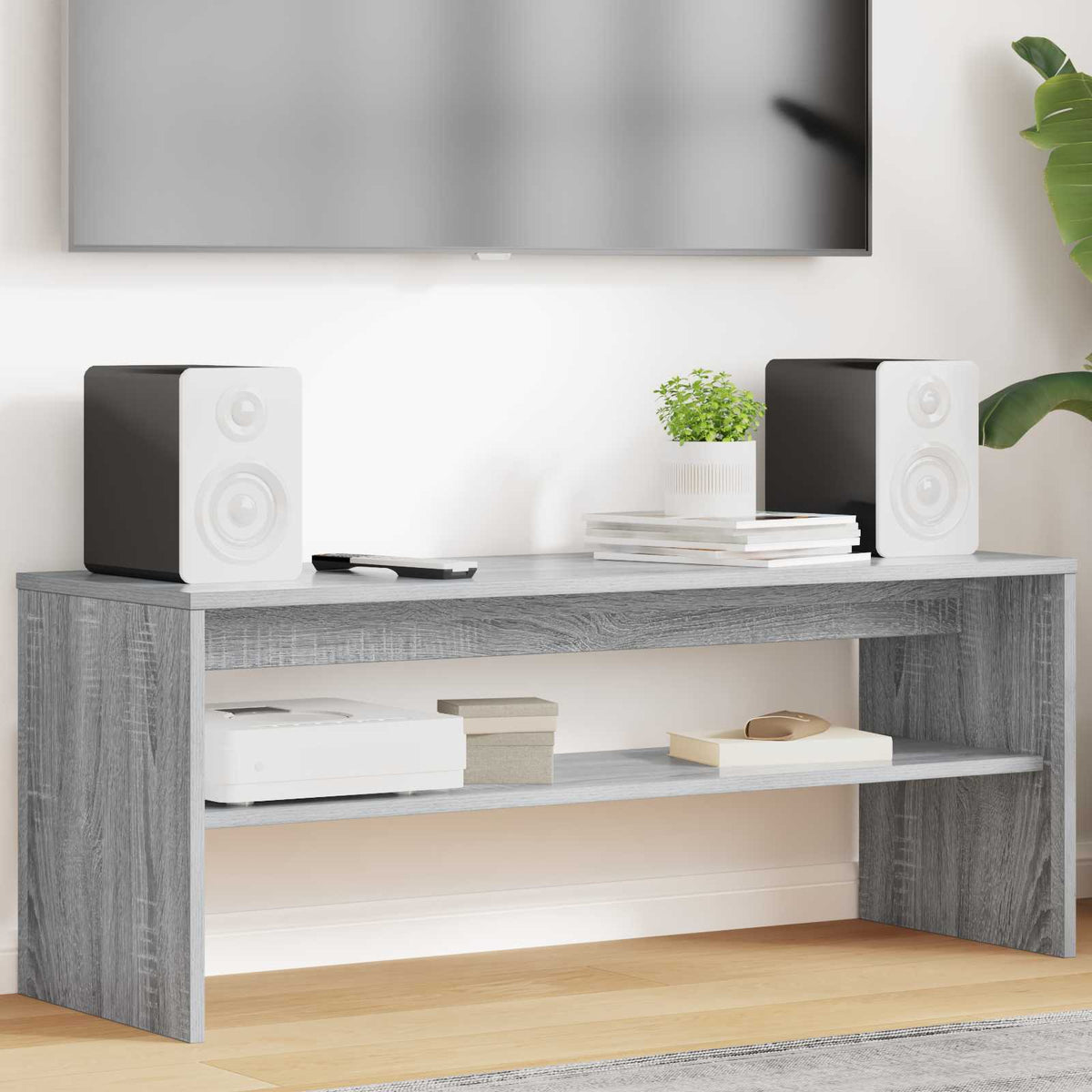 TV-skab 100 x 35 x 40 cm Grå Sonoma Konstrueret træ