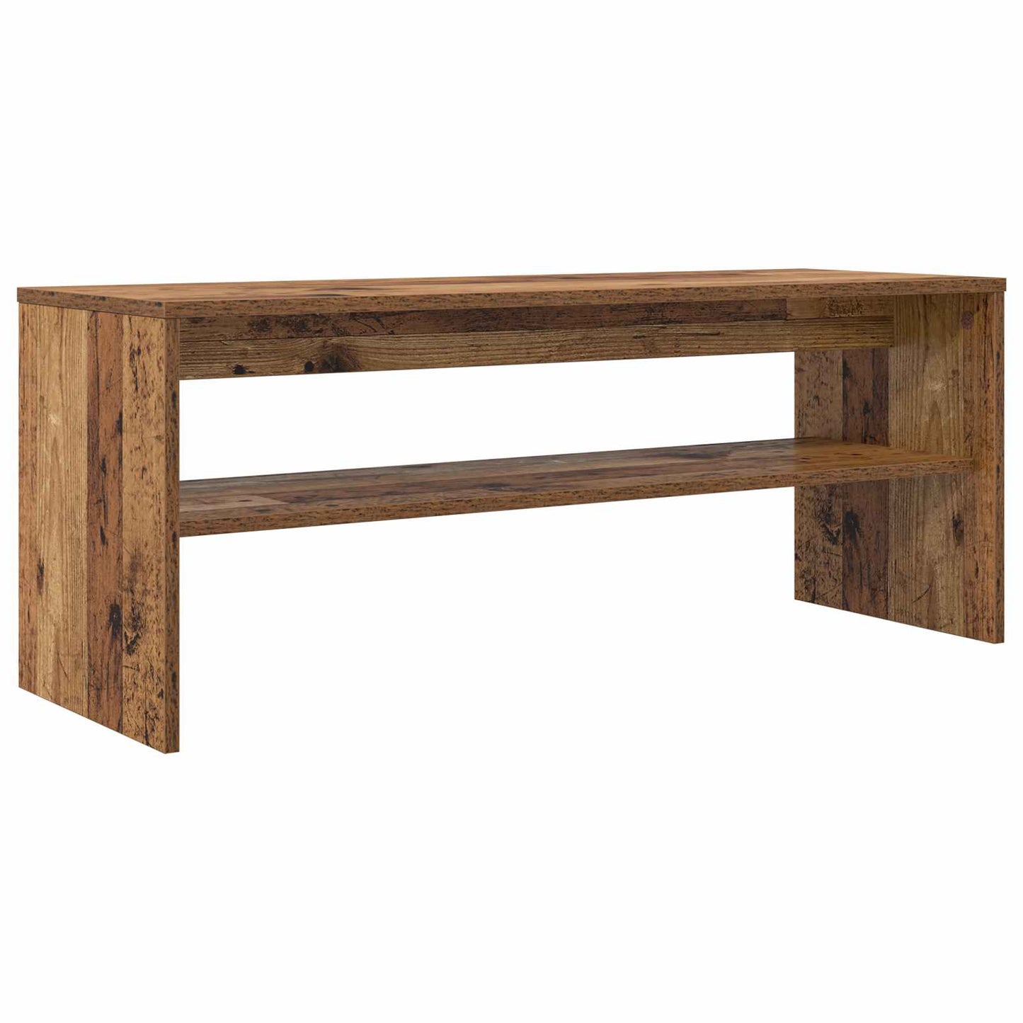 TV-skab 100 x 35 x 40 cm Gammelt træ Konstrueret træ