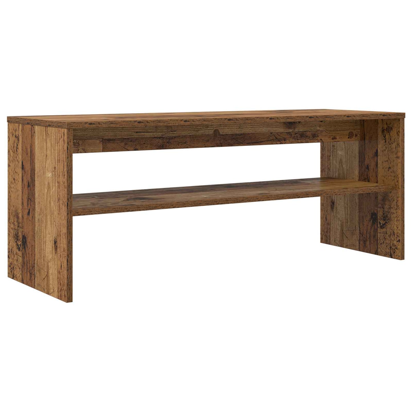 TV-skab 100 x 35 x 40 cm Gammelt træ Konstrueret træ