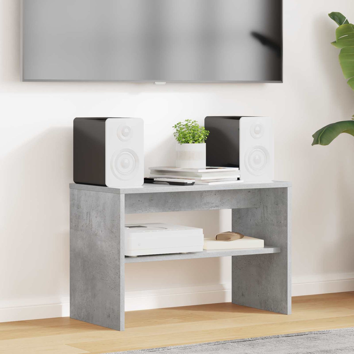TV-skab 60 x 30 x 40 cm Beton Grå Konstrueret træ