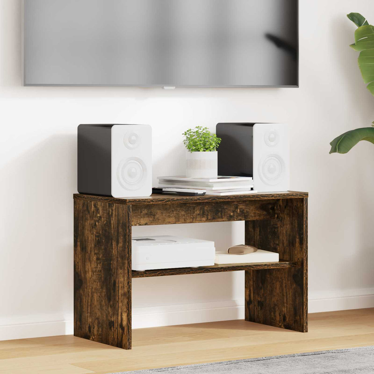 TV-skab 60 x 30 x 40 cm Røget eg Konstrueret træ
