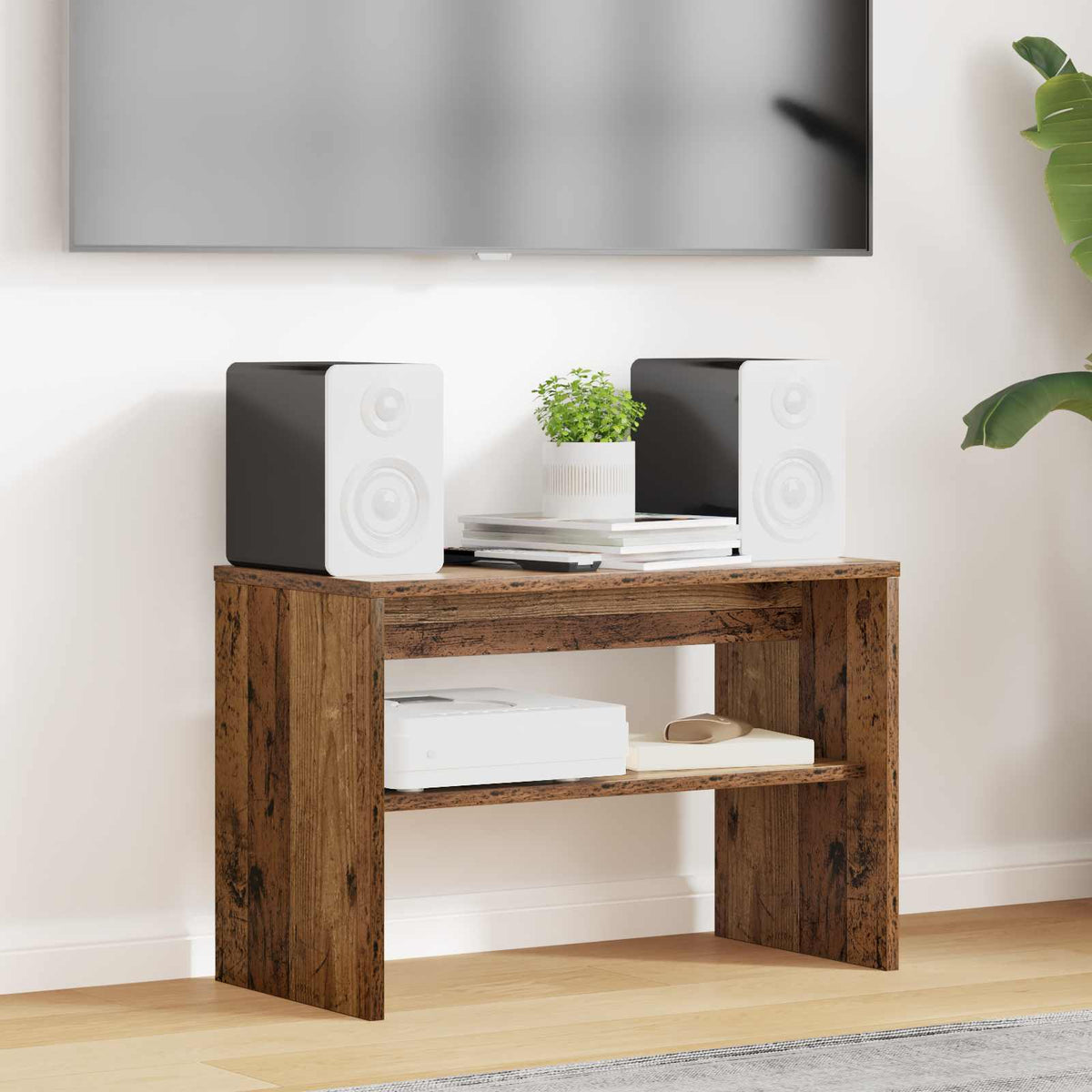 TV-skab 60 x 30 x 40 cm Gammelt træ Konstrueret træ
