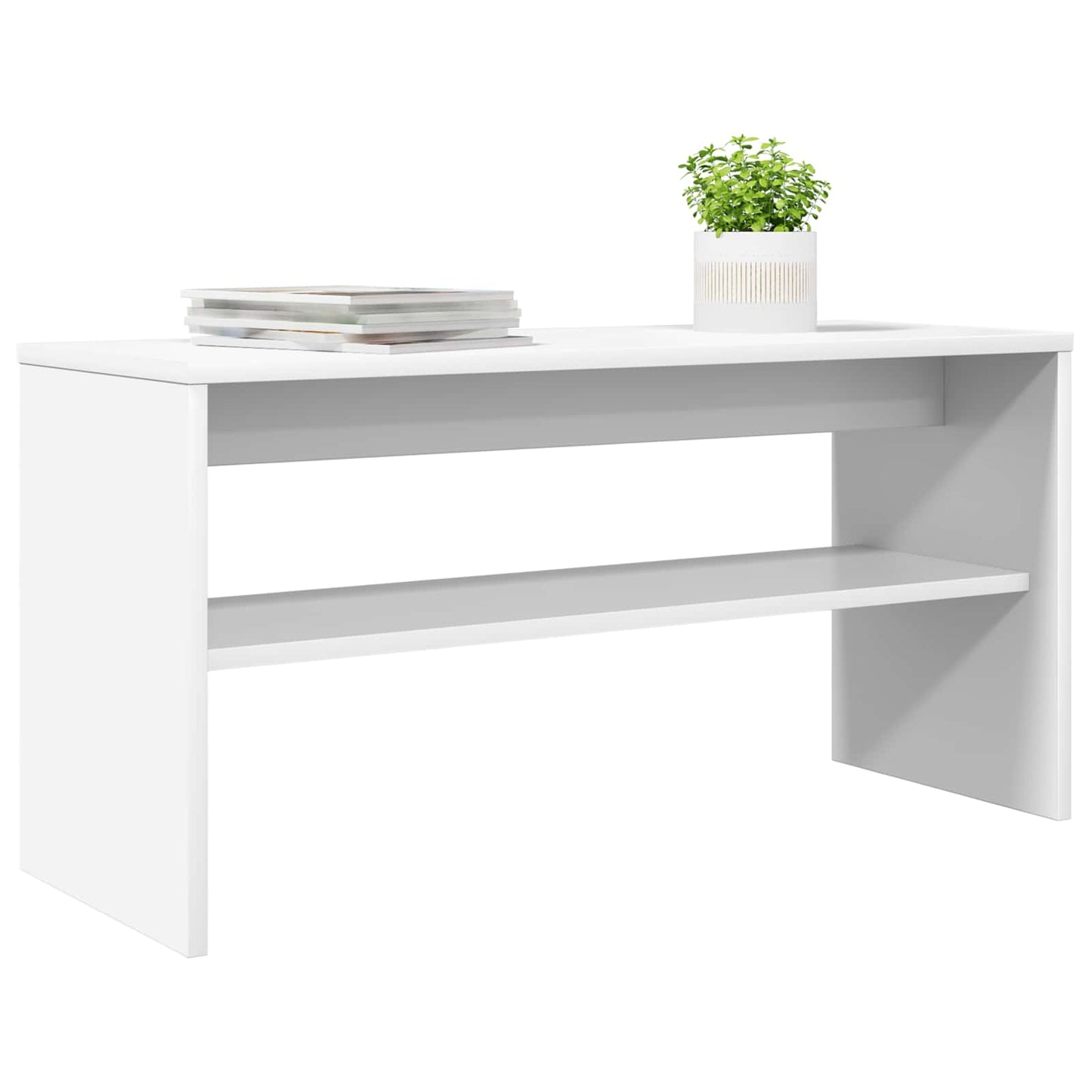 TV-skab 80 x 30 x 40 cm Hvid Konstrueret træ