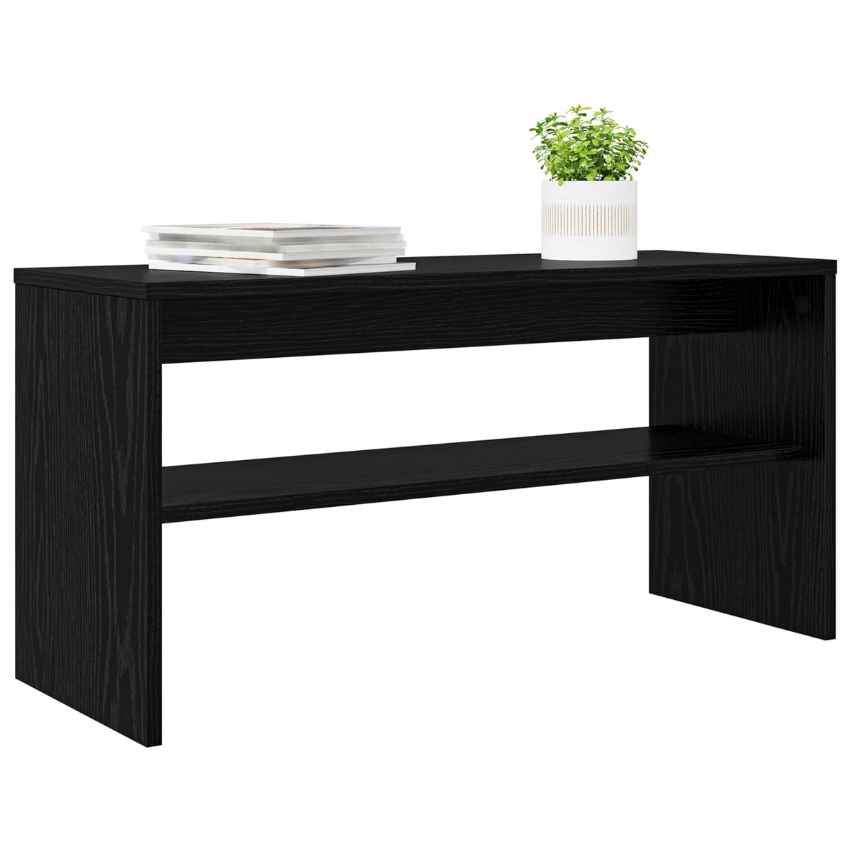 TV-skab 80 x 30 x 40 cm Sort eg Konstrueret træ