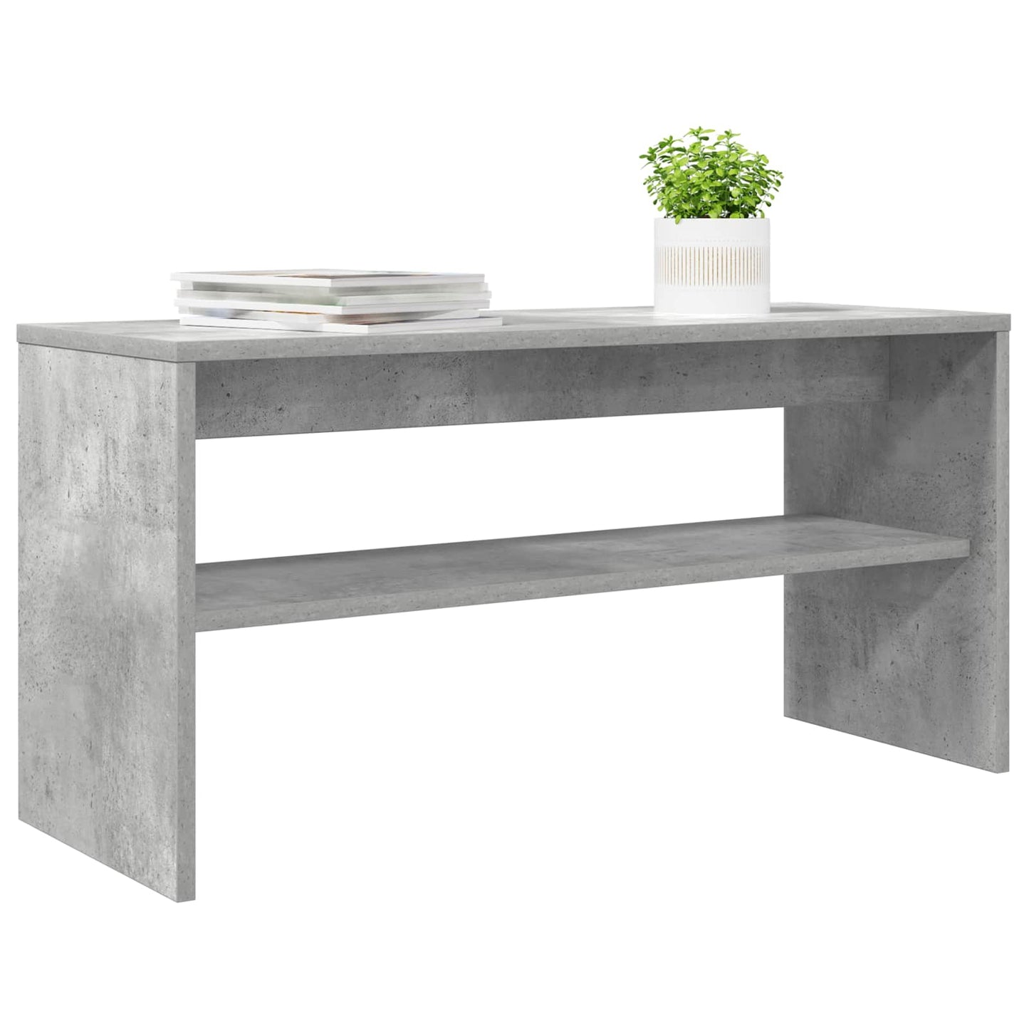 TV-skab 80 x 30 x 40 cm Beton Grå Konstrueret træ