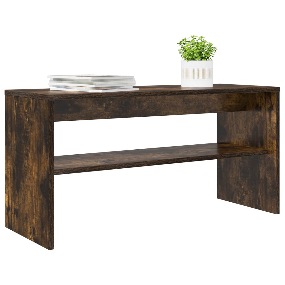 TV-skab 80 x 30 x 40 cm Røget eg Konstrueret træ
