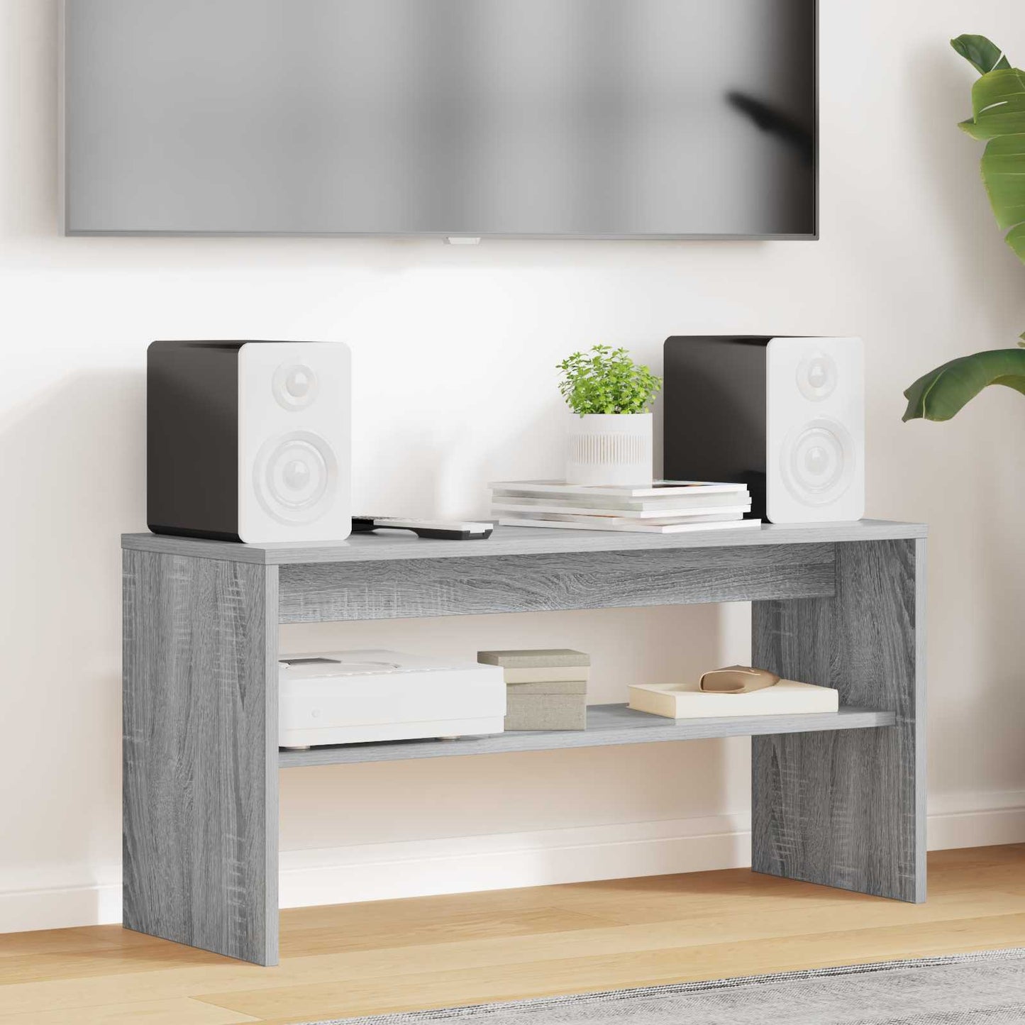 TV-skab 80 x 30 x 40 cm Grå Sonoma Konstrueret træ