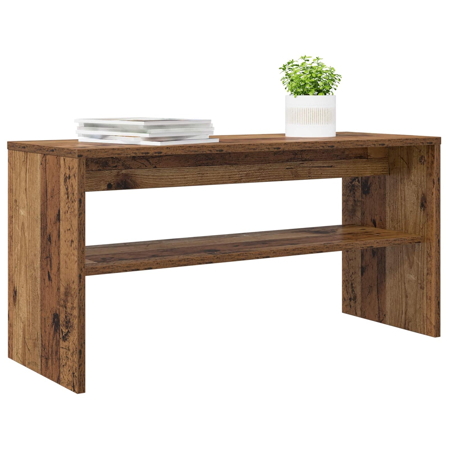 TV-skab 80 x 30 x 40 cm Gammelt træ Konstrueret træ