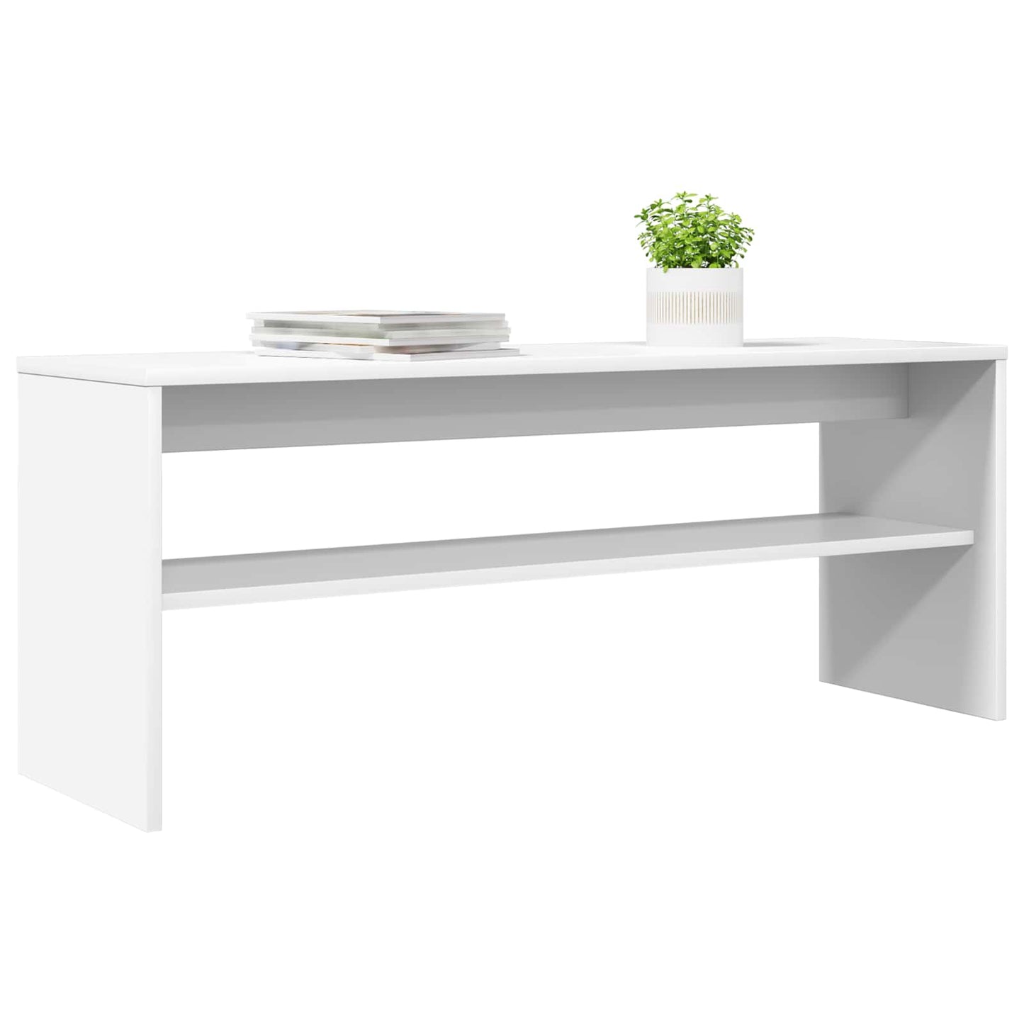 TV-skab 100 x 30 x 40 cm Hvid Konstrueret træ