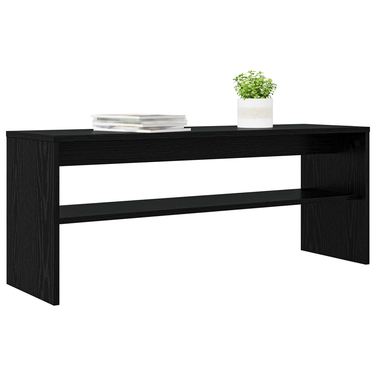 TV-skab 100 x 30 x 40 cm Sort eg Konstrueret træ
