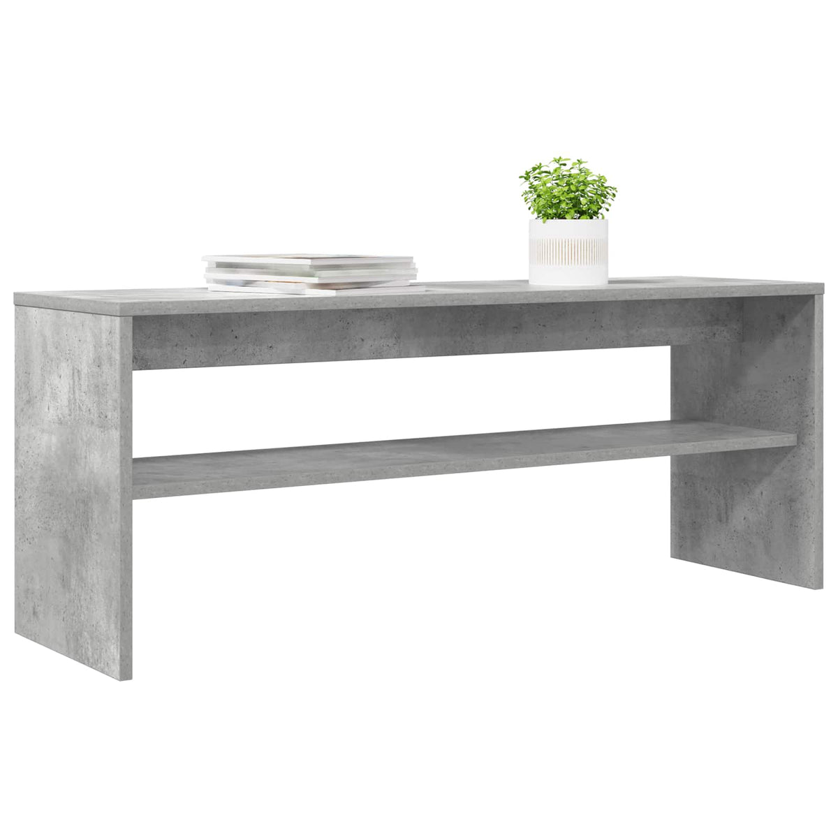 TV-skab 100 x 30 x 40 cm Beton Grå Konstrueret træ
