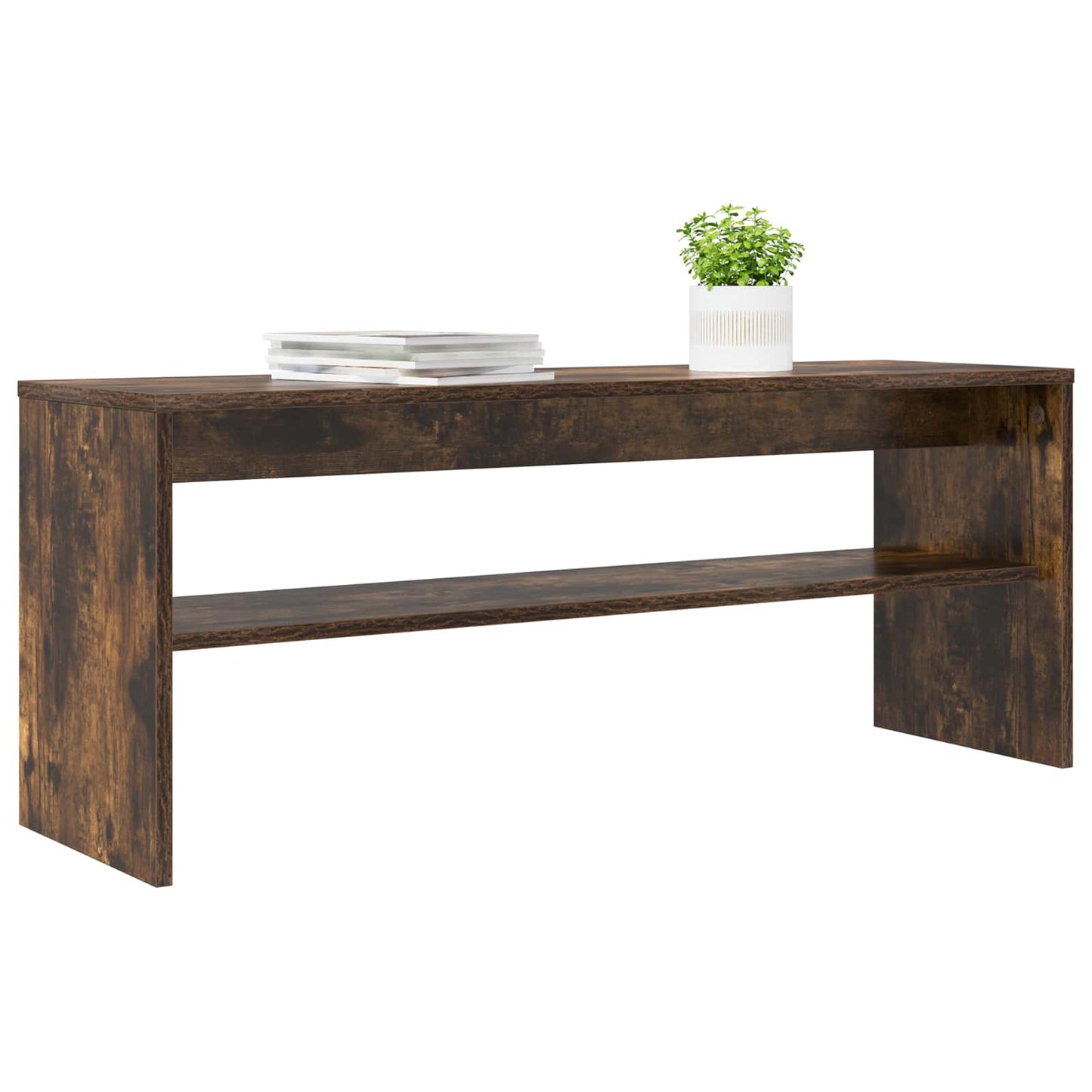 TV-skab 100 x 30 x 40 cm Røget eg Konstrueret træ