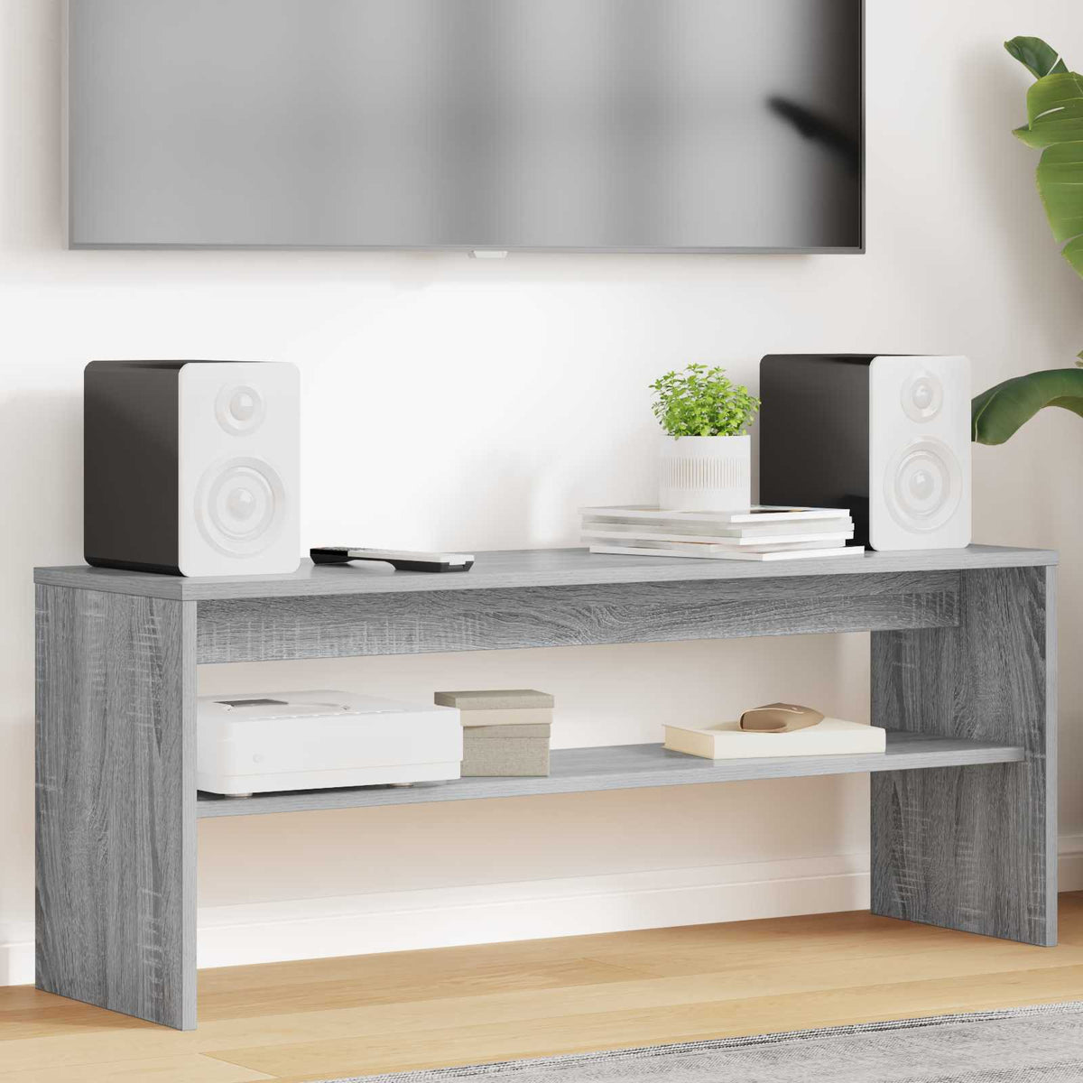 TV-skab 100 x 30 x 40 cm Grå Sonoma Konstrueret træ