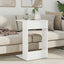 Sidebord Hvid 40 x 38 x 62,5 cm Konstrueret træ