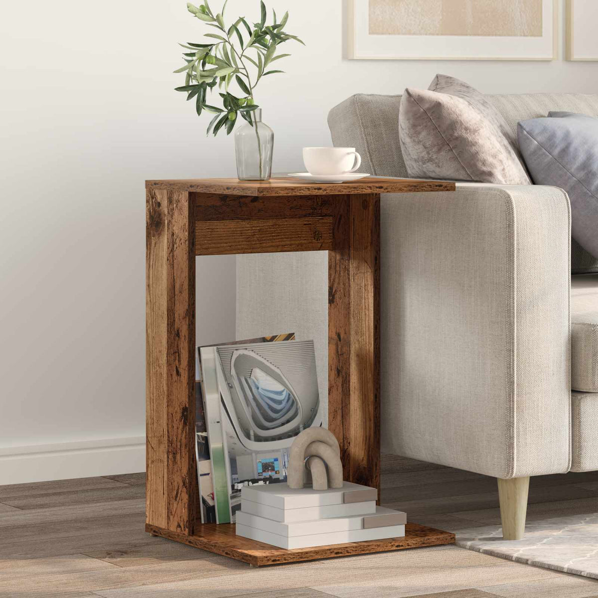 Sidebord Gammelt træ 40 x 38 x 62,5 cm Konstrueret træ