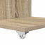 Sidebord med hjul Sonoma eg 40 x 35 x 60 cm Konstrueret træ