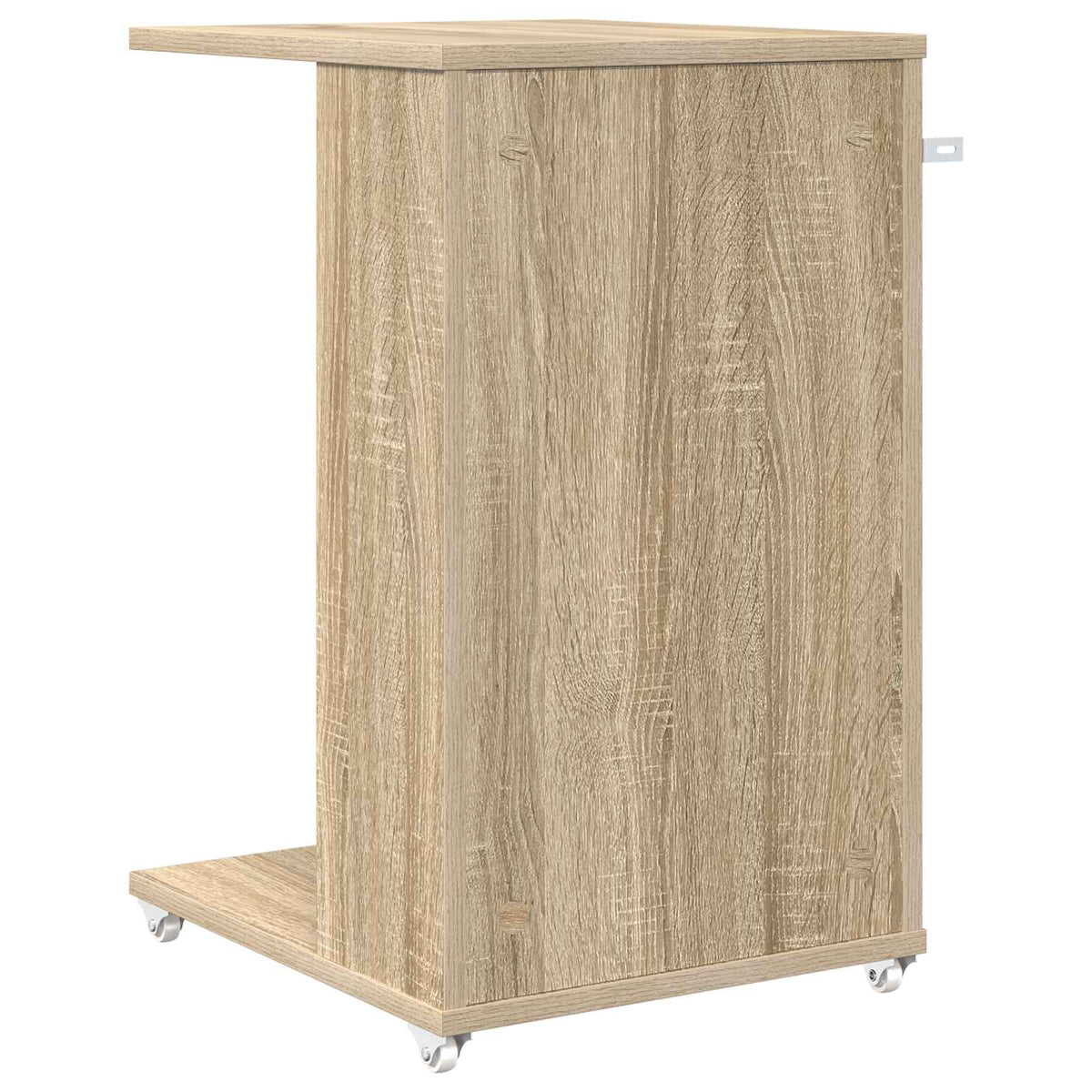 Sidebord med hjul Sonoma eg 40 x 35 x 60 cm Konstrueret træ