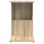Sidebord med hjul Sonoma eg 40 x 35 x 60 cm Konstrueret træ