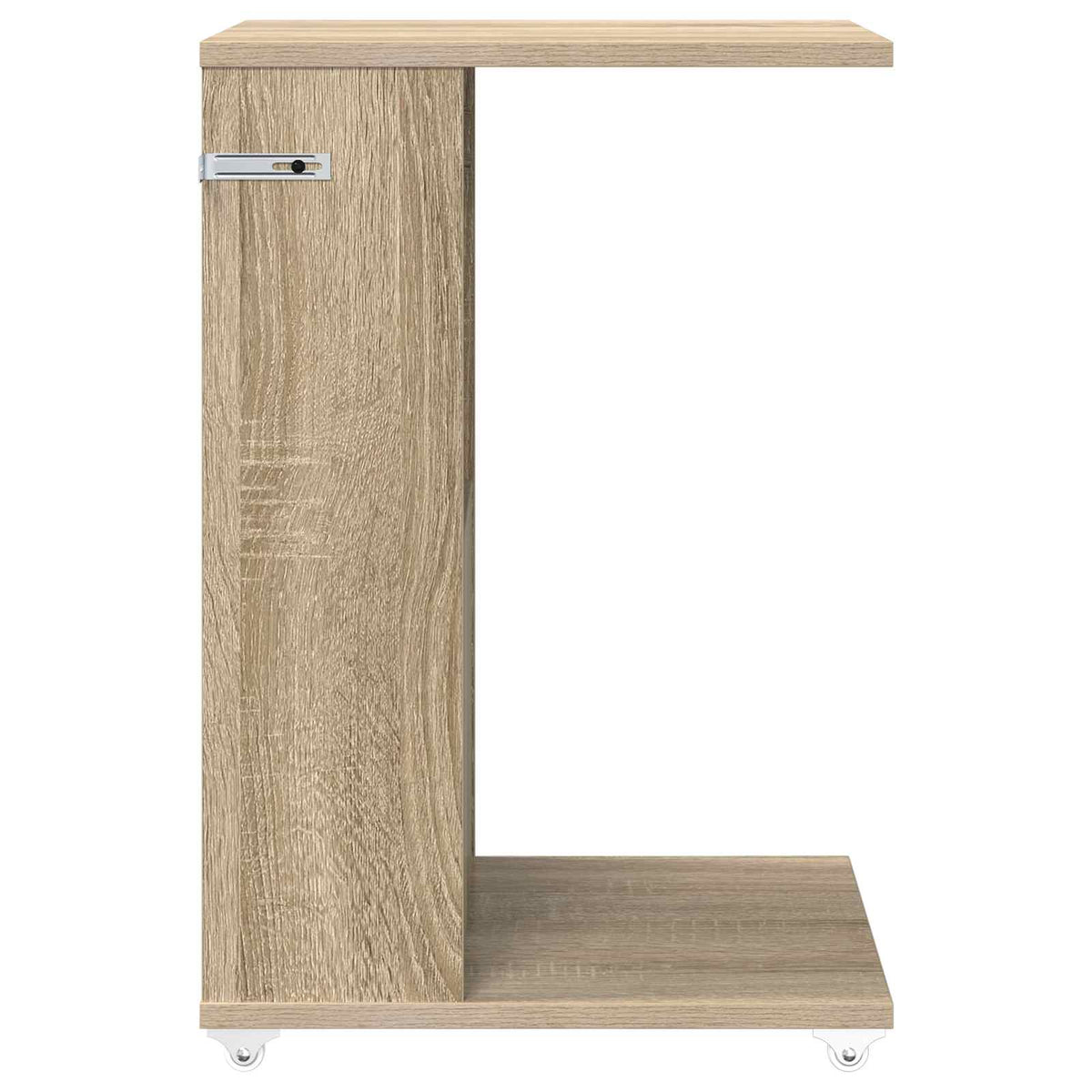 Sidebord med hjul Sonoma eg 40 x 35 x 60 cm Konstrueret træ