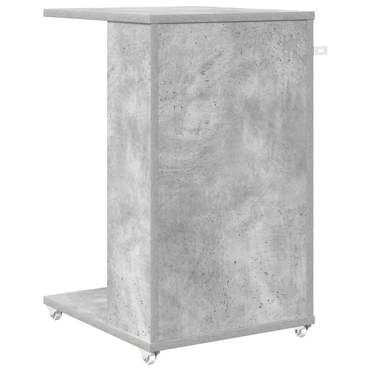 Sidebord med hjul Beton Grå 40 x 35 x 60 cm Konstrueret træ