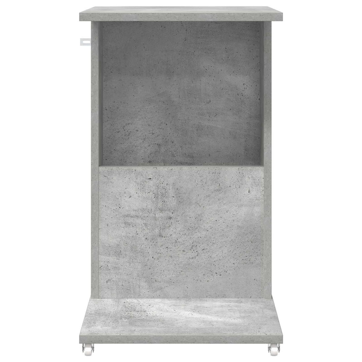 Sidebord med hjul Beton Grå 40 x 35 x 60 cm Konstrueret træ