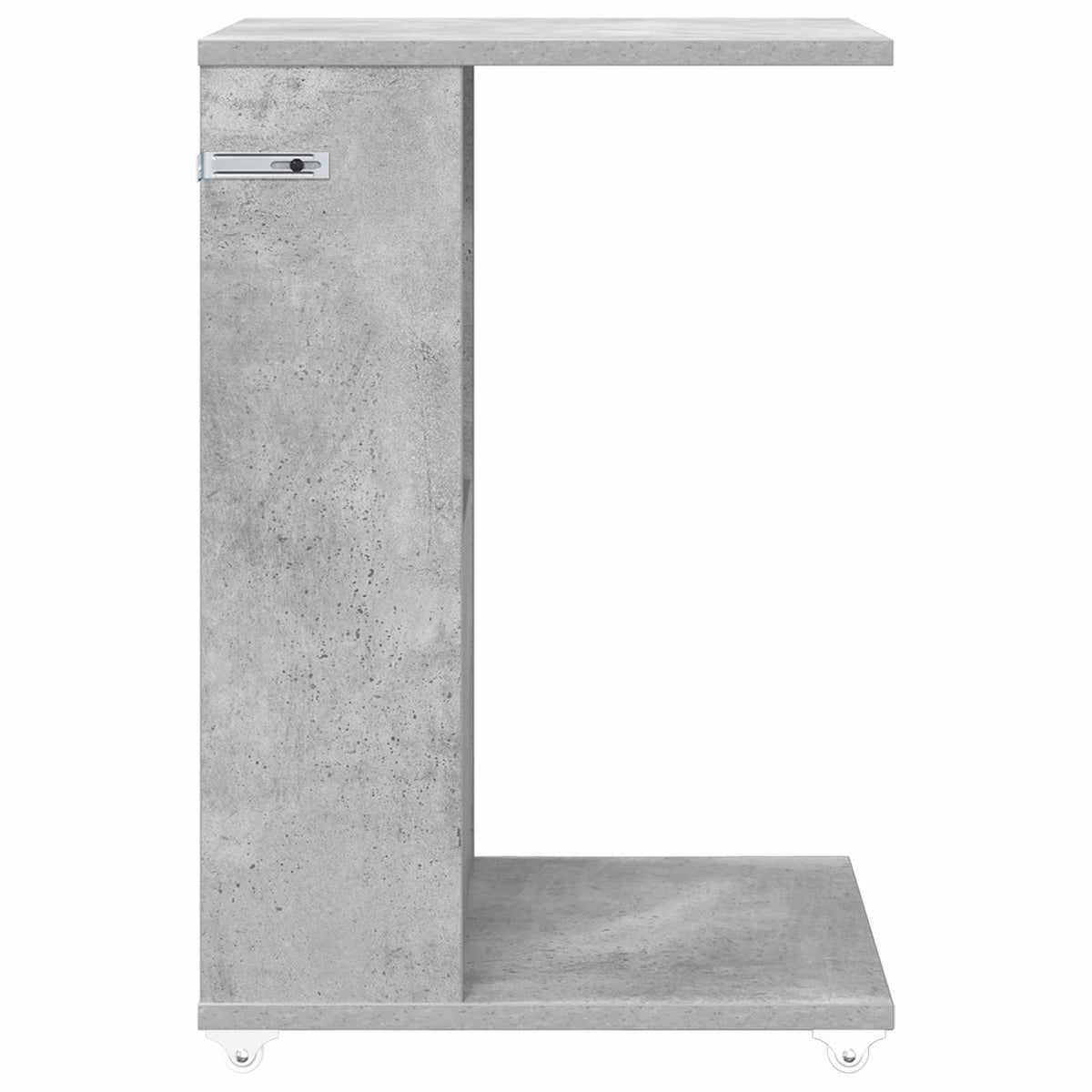 Sidebord med hjul Beton Grå 40 x 35 x 60 cm Konstrueret træ