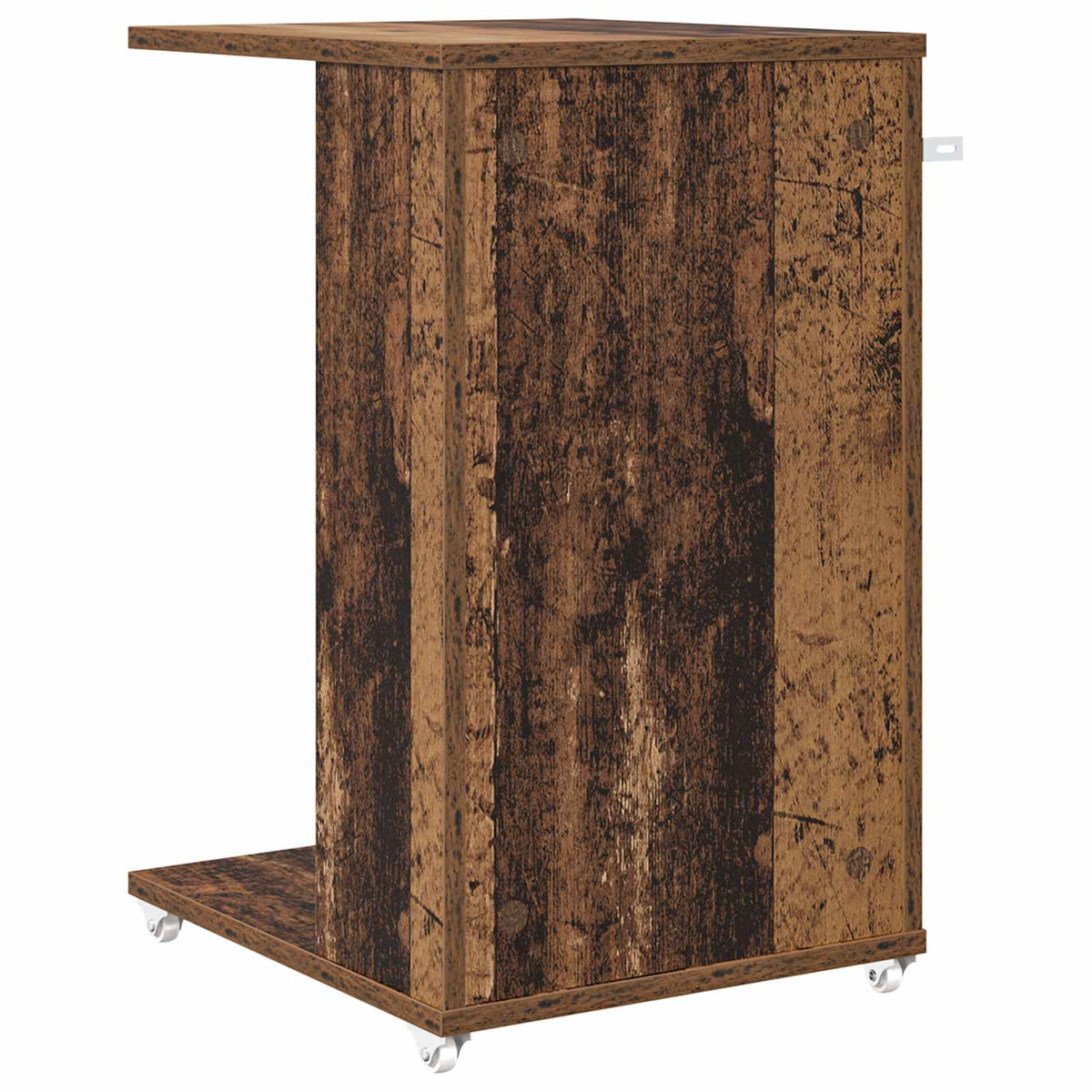 Sidebord med hjul Gammelt træ 40 x 35 x 60 cm Konstrueret træ