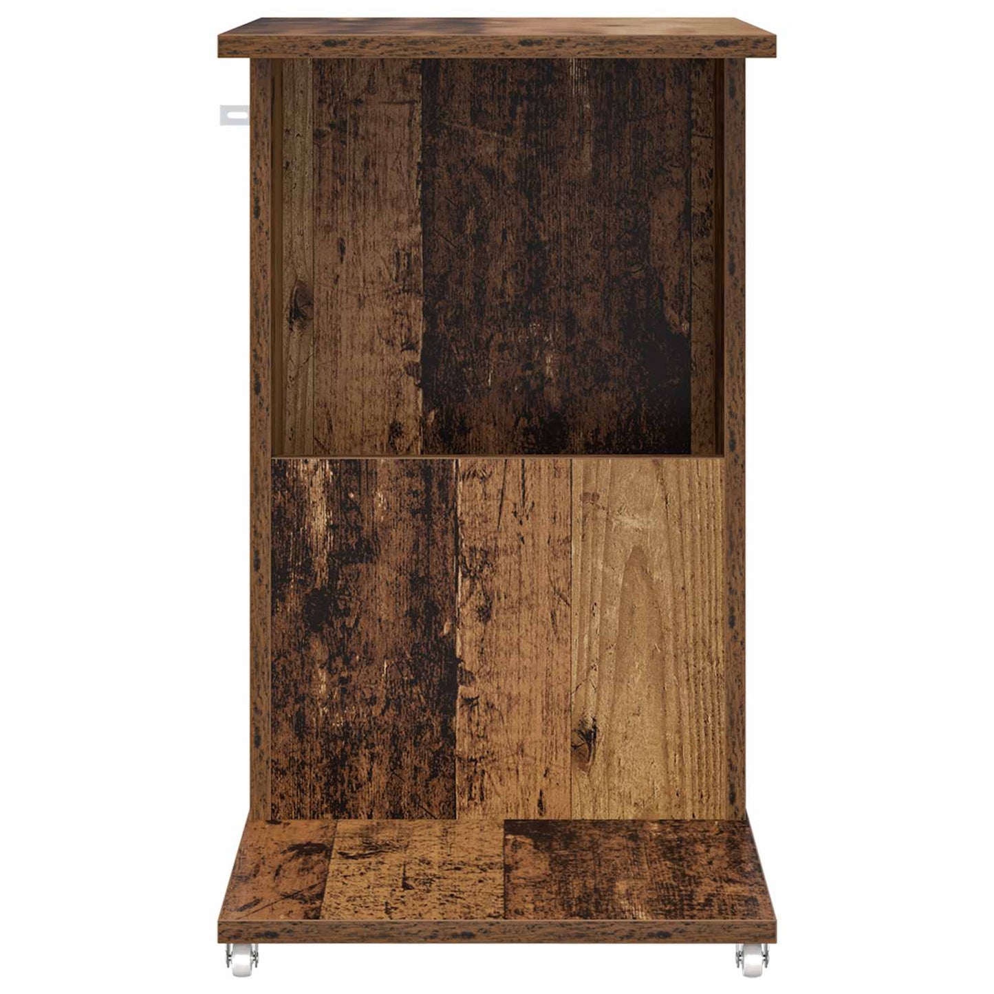 Sidebord med hjul Gammelt træ 40 x 35 x 60 cm Konstrueret træ