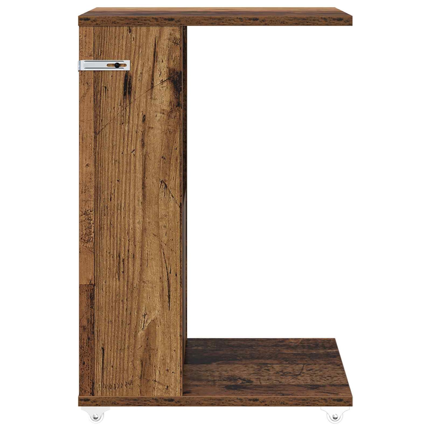 Sidebord med hjul Gammelt træ 40 x 35 x 60 cm Konstrueret træ