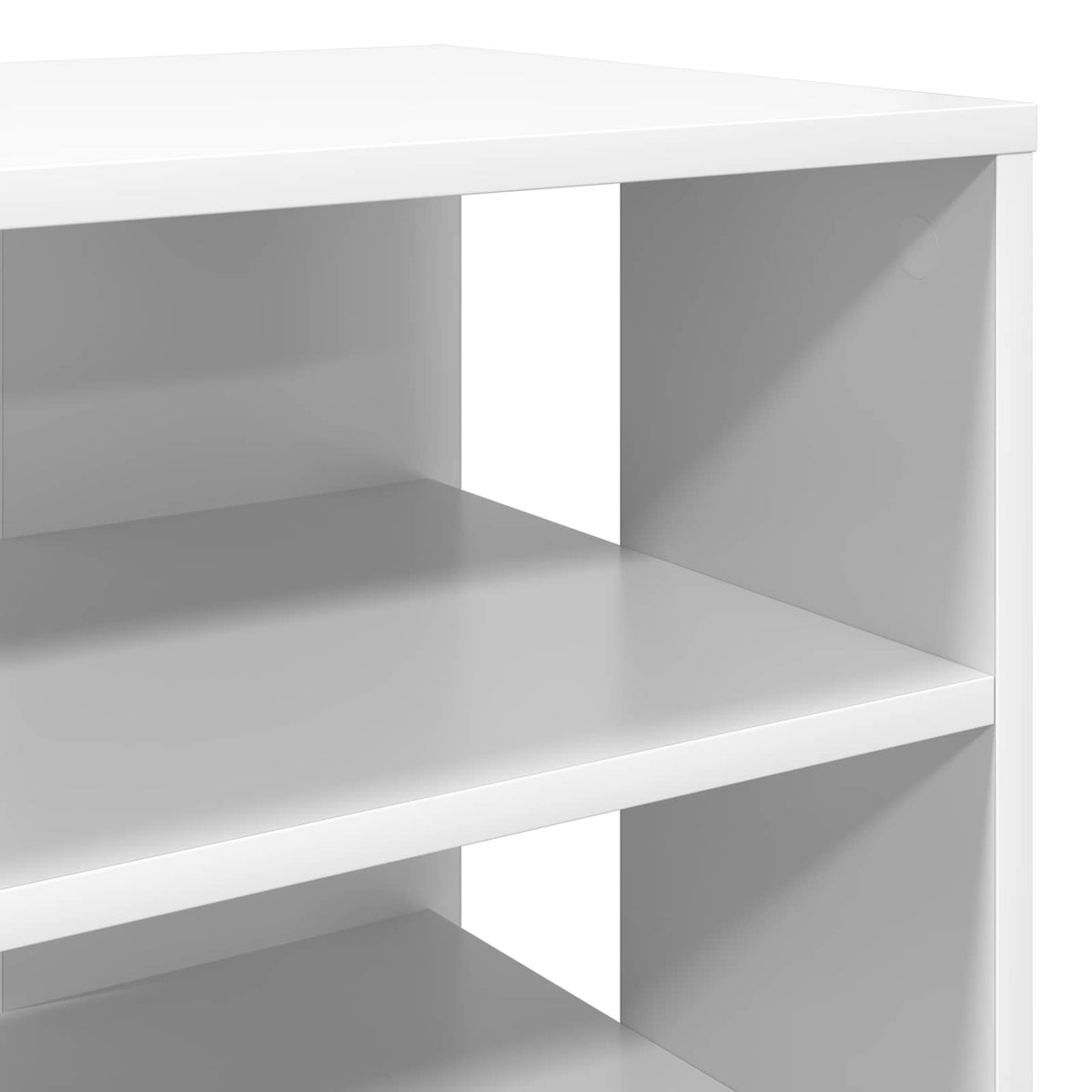 Sko skab 2 stk. 62 x 35 x 100 cm Konstrueret træ Hvid