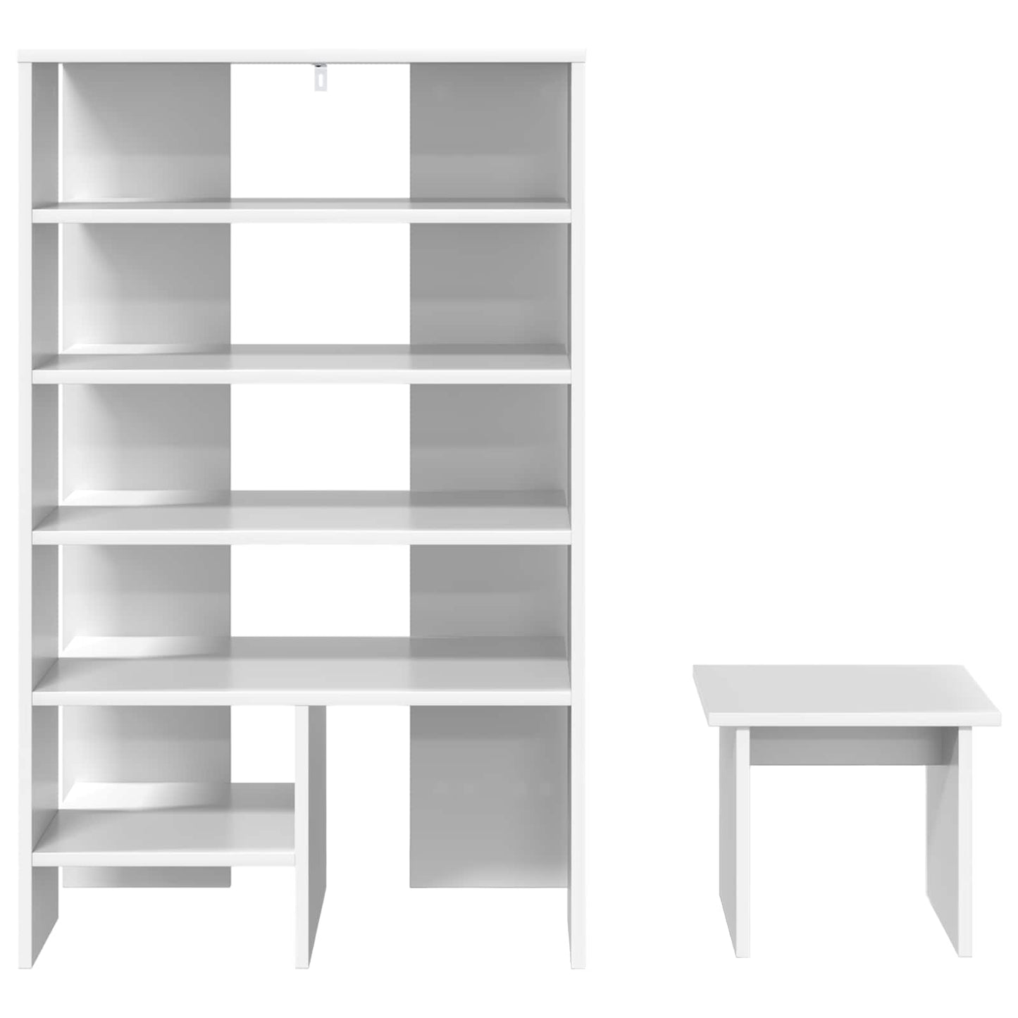 Sko skab 2 stk. 62 x 35 x 100 cm Konstrueret træ Hvid