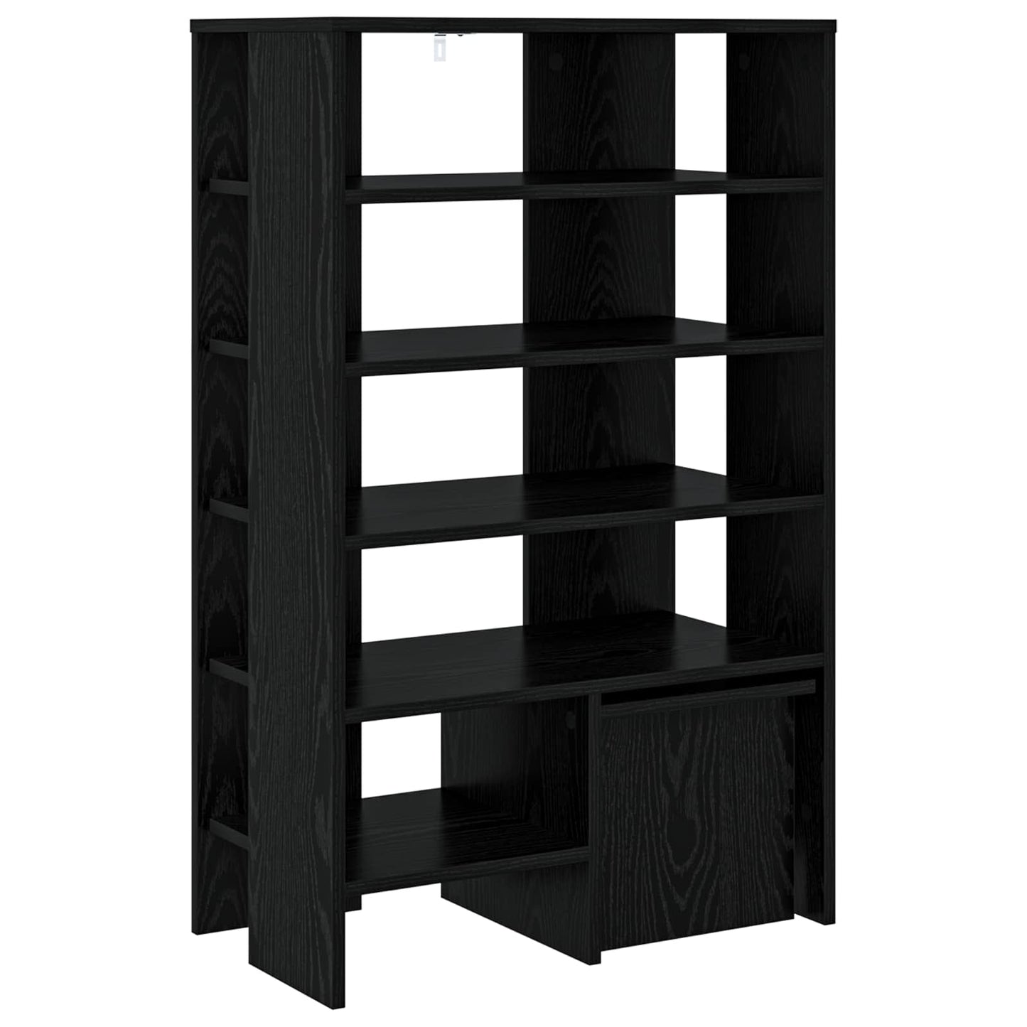 Sko skab 2 stk. 62 x 35 x 100 cm Konstrueret træ Sort eg