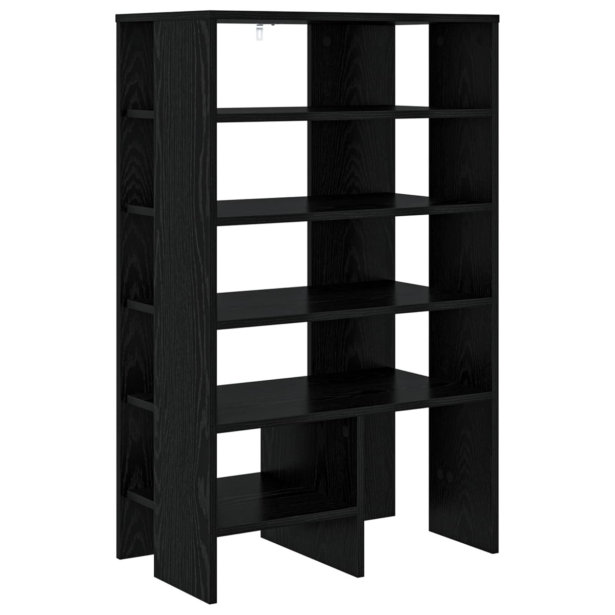 Sko skab 2 stk. 62 x 35 x 100 cm Konstrueret træ Sort eg