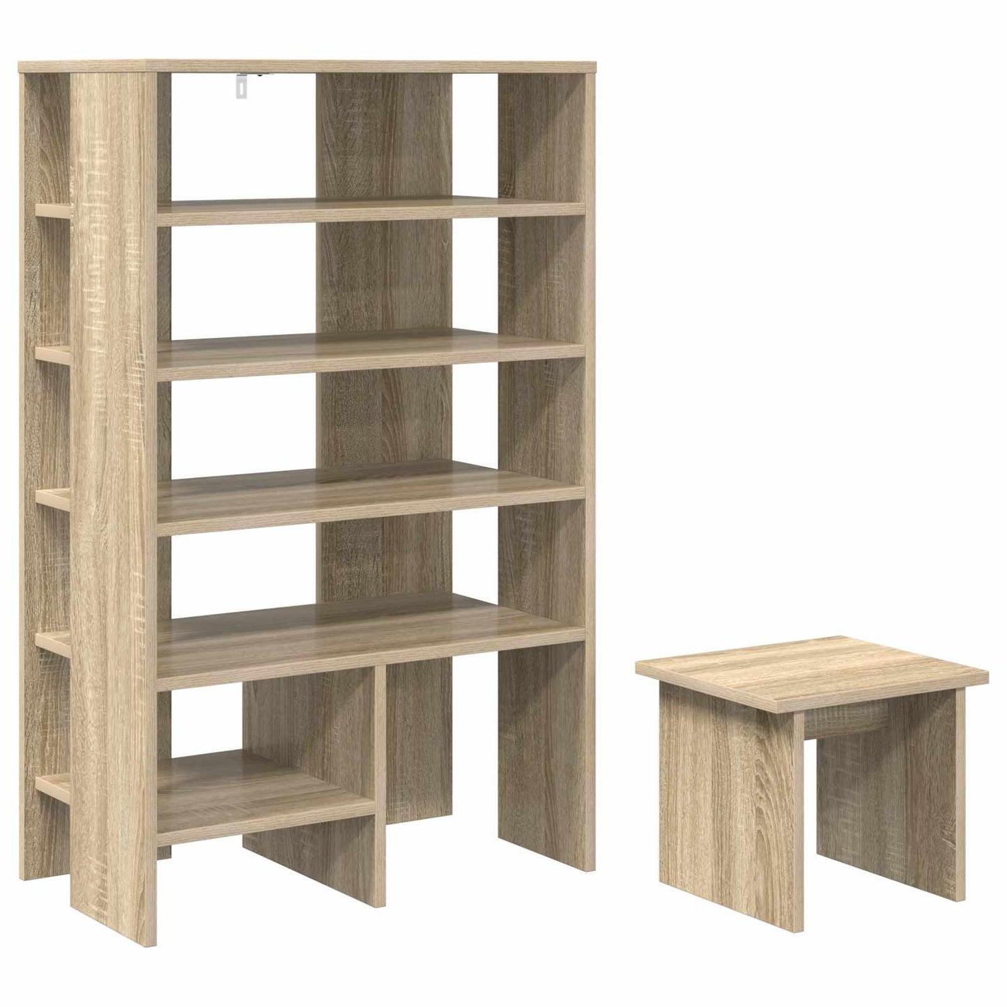 Sko skab 2 stk. 62 x 35 x 100 cm Konstrueret træ Sonoma-eg