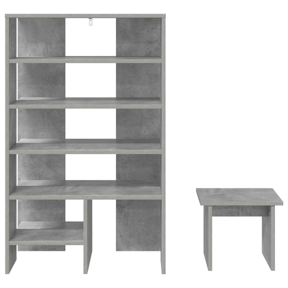 Sko skab 2 stk. 62 x 35 x 100 cm Konstrueret træ Betongrå