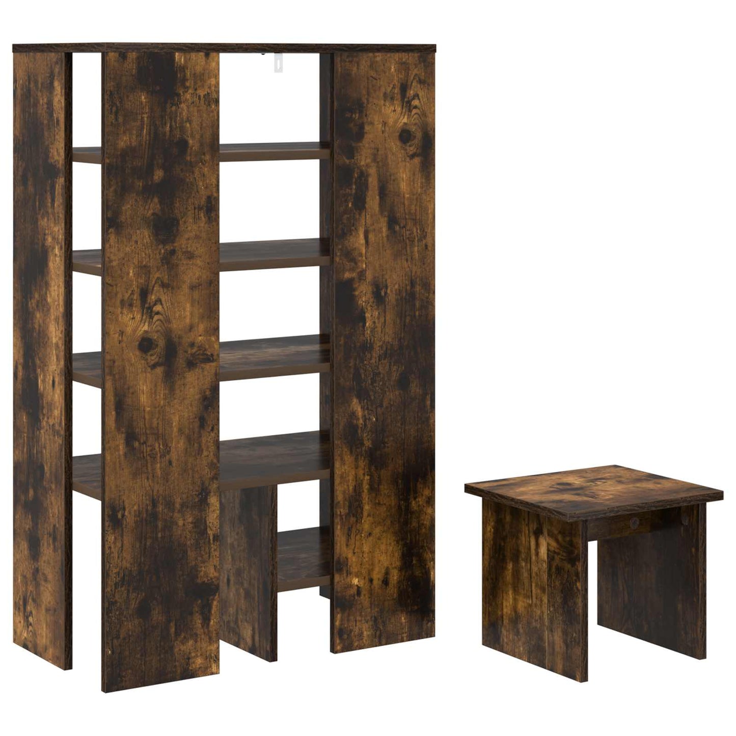 Sko skab 2 stk. 62 x 35 x 100 cm Konstrueret træ Røget eg