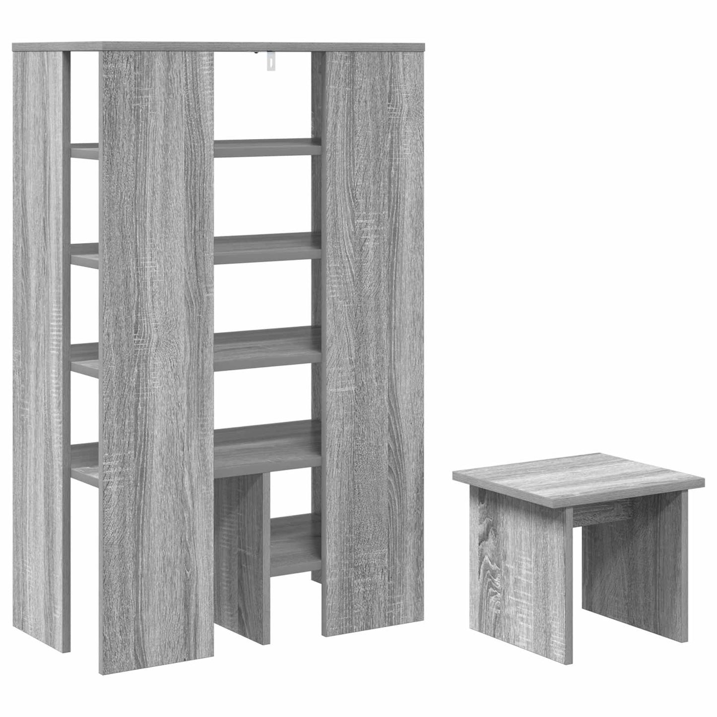 Sko skab 2 stk. 62 x 35 x 100 cm Konstrueret træ Grå Sonoma